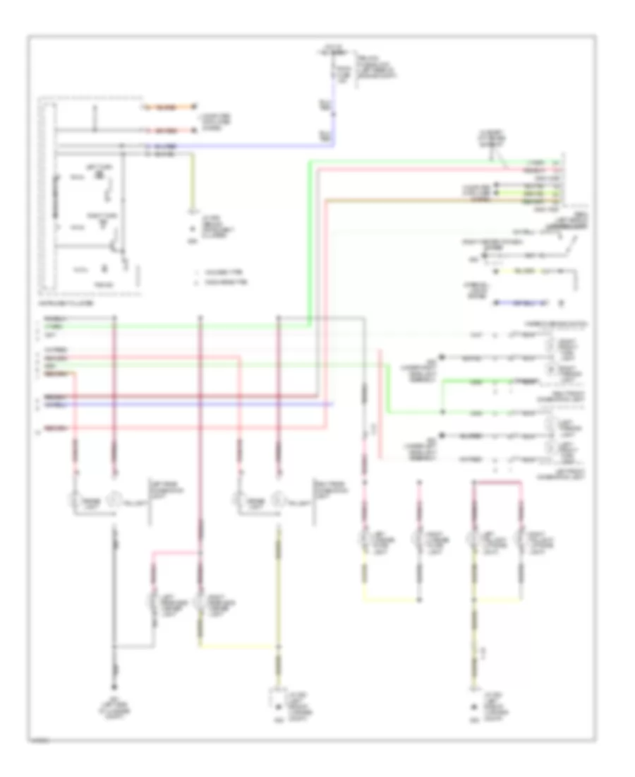 Exterior Lamps Wiring Diagram 2 of 2 for Mazda CX 5 Sport 2014