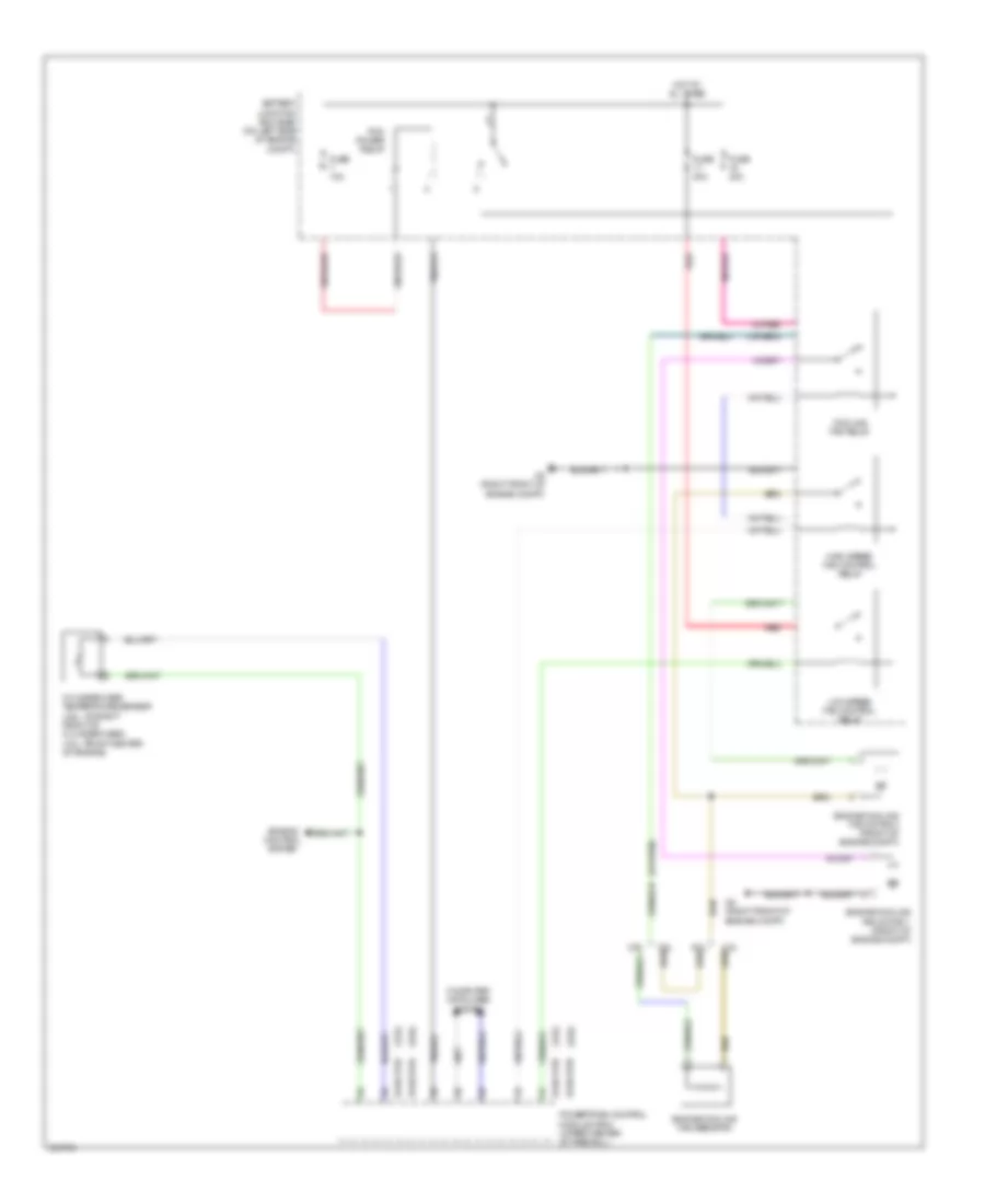 Cooling Fan Wiring Diagram for Mazda Tribute Hybrid Grand Touring 2011