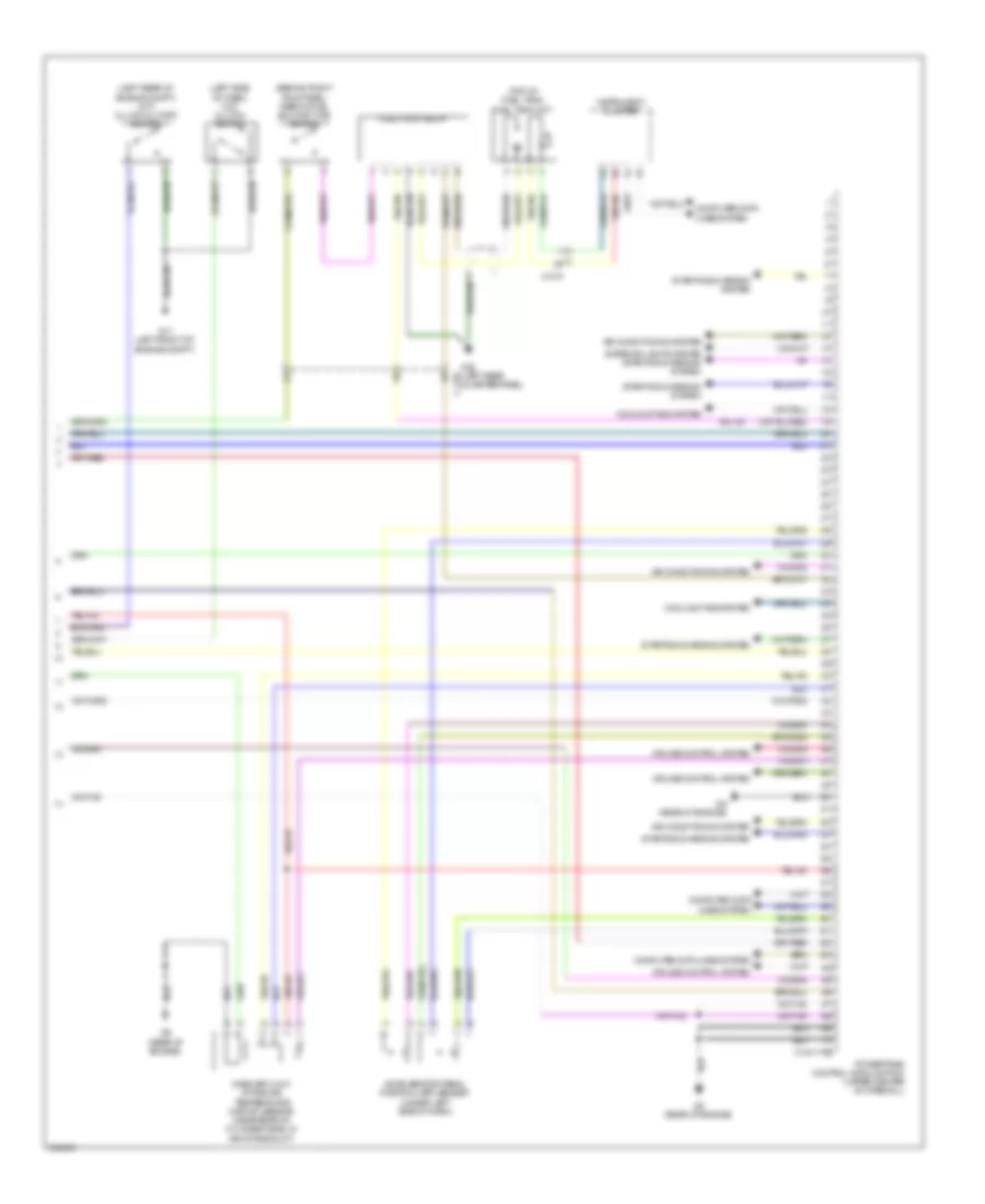 2.5L, Engine Performance Wiring Diagram (4 of 4) for Mazda Tribute Hybrid Grand Touring 2011