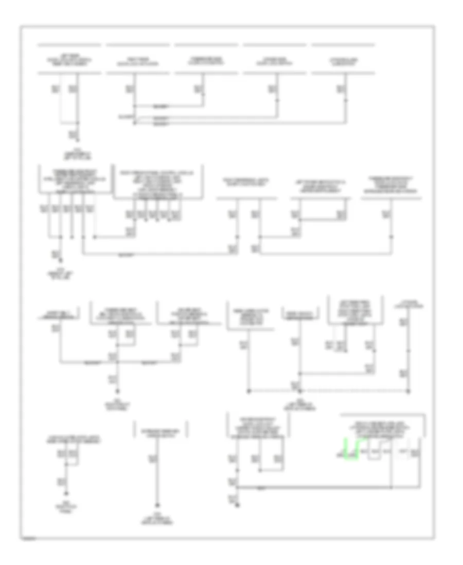 Ground Distribution Wiring Diagram (2 of 2) for Mazda Tribute Hybrid Grand Touring 2011
