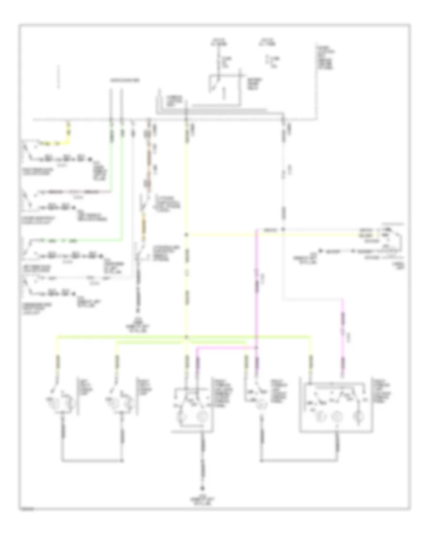 Courtesy Lamps Wiring Diagram for Mazda Tribute Hybrid Grand Touring 2011