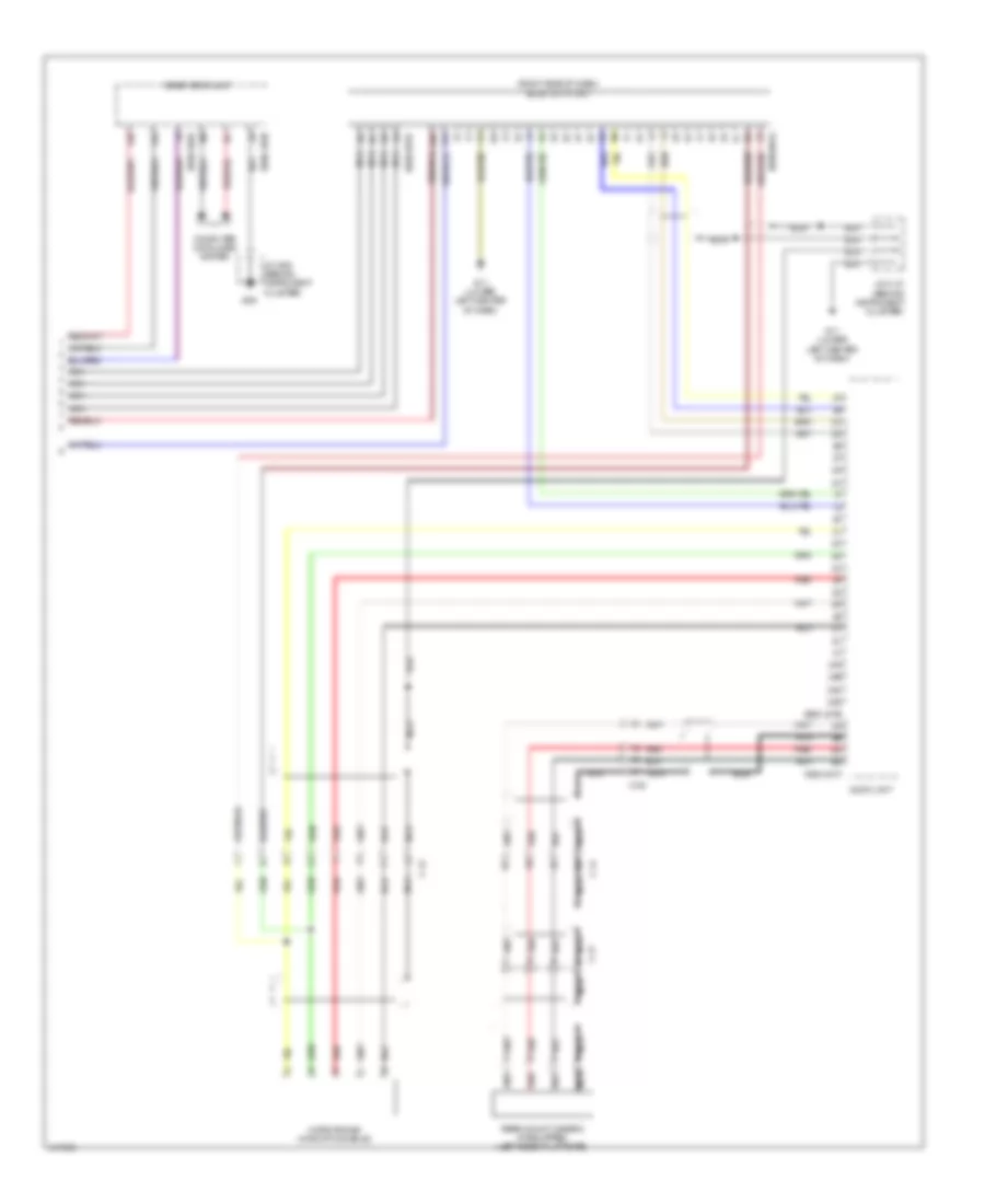 Radio Wiring Diagram, without Bose with Navigation (3 of 3) for Mazda CX-5 Touring 2014