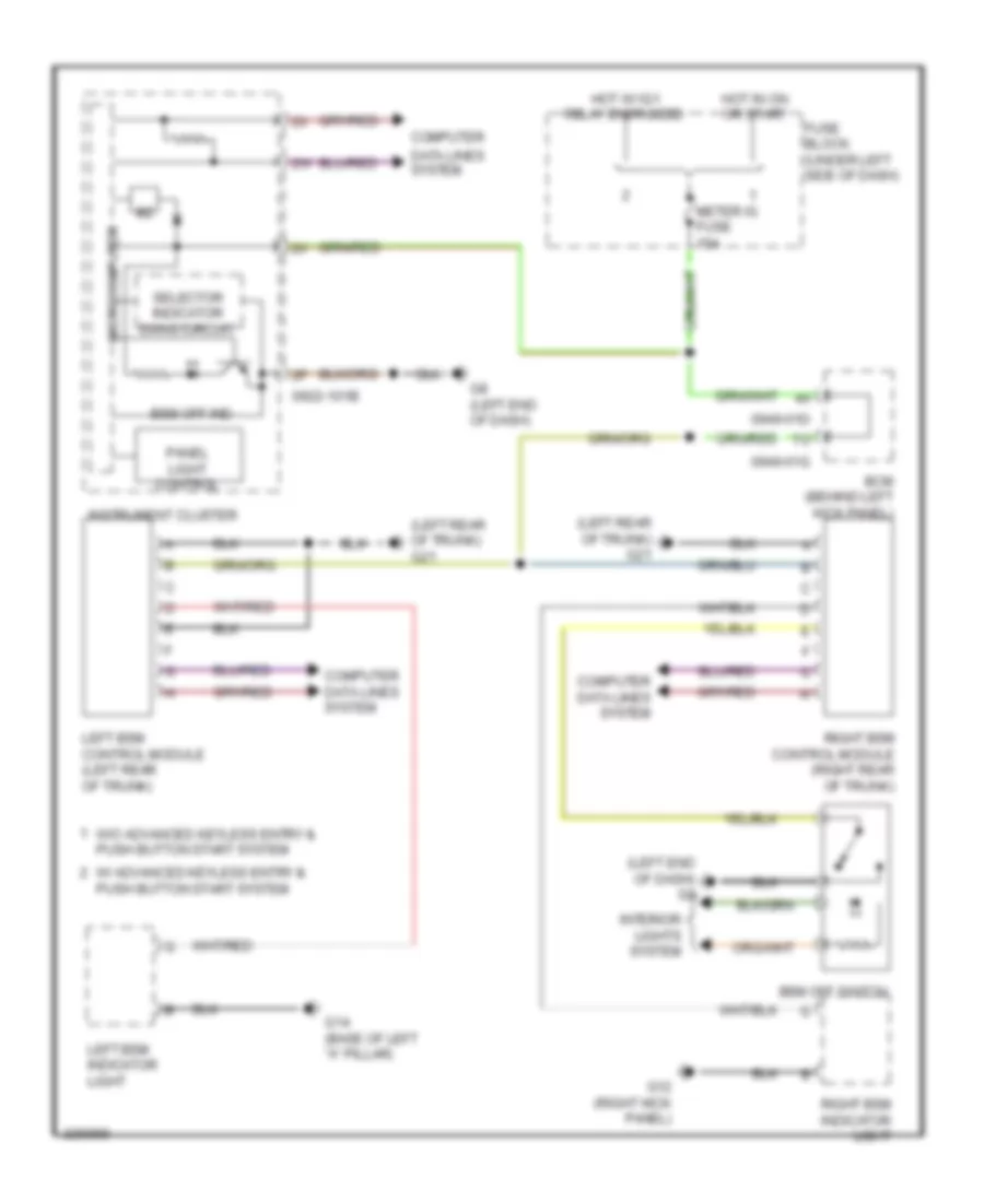 Blind Spot Monitoring Wiring Diagram for Mazda 6 i Touring 2010