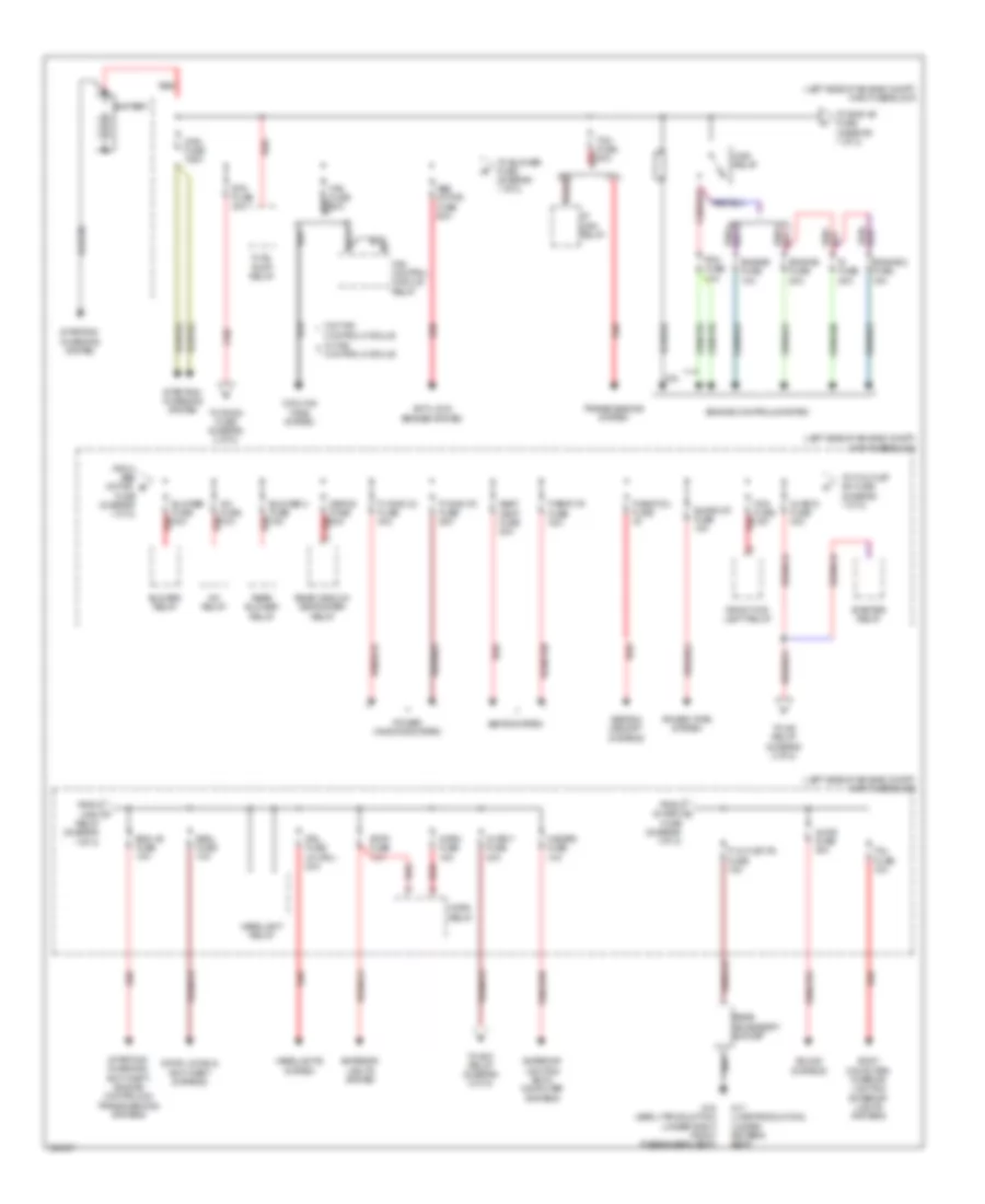 Power Distribution Wiring Diagram with Advanced Keyless Entry  Start System 1 of 2 for Mazda 6 i Touring 2010