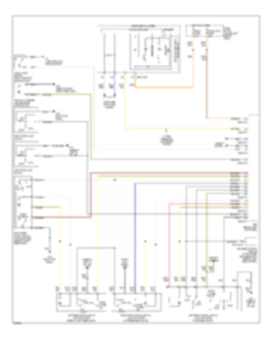 Door Lock Wiring Diagram for Mazda 6 i Touring 2010