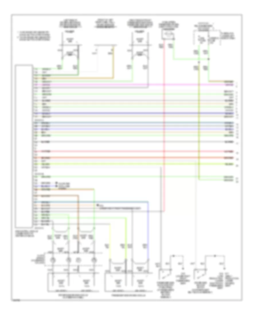 Supplemental Restraints Wiring Diagram 1 of 2 for Mazda 6 i Touring 2010