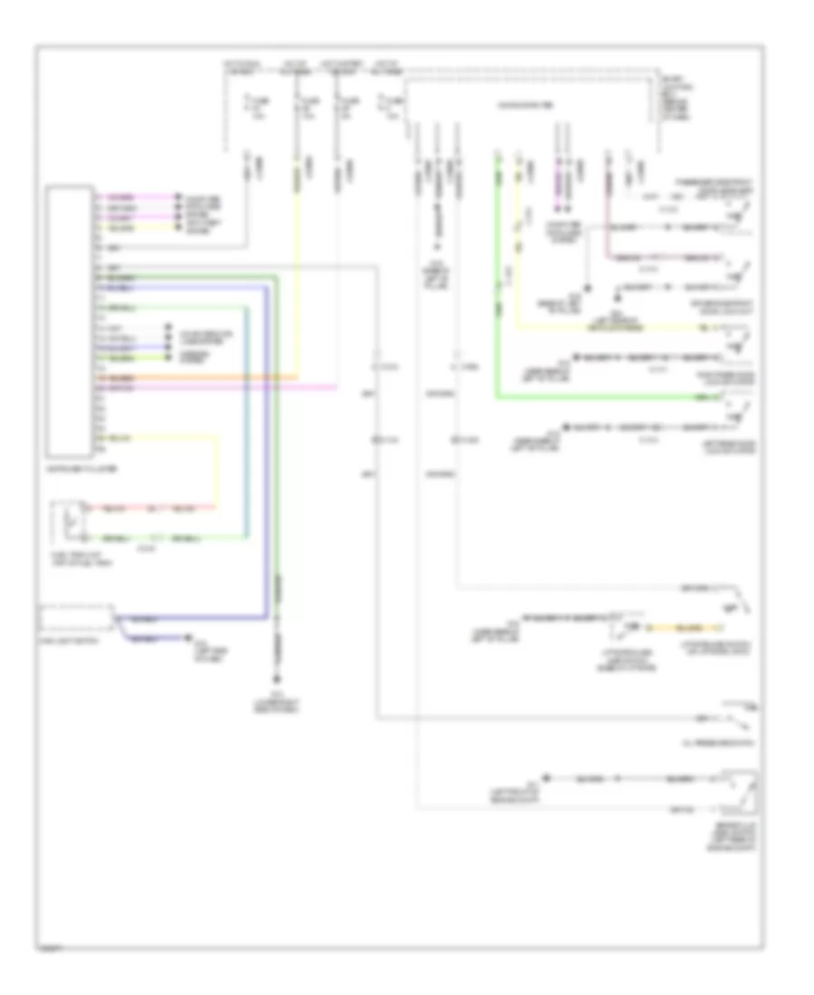 Instrument Cluster Wiring Diagram for Mazda Tribute Hybrid Touring 2011