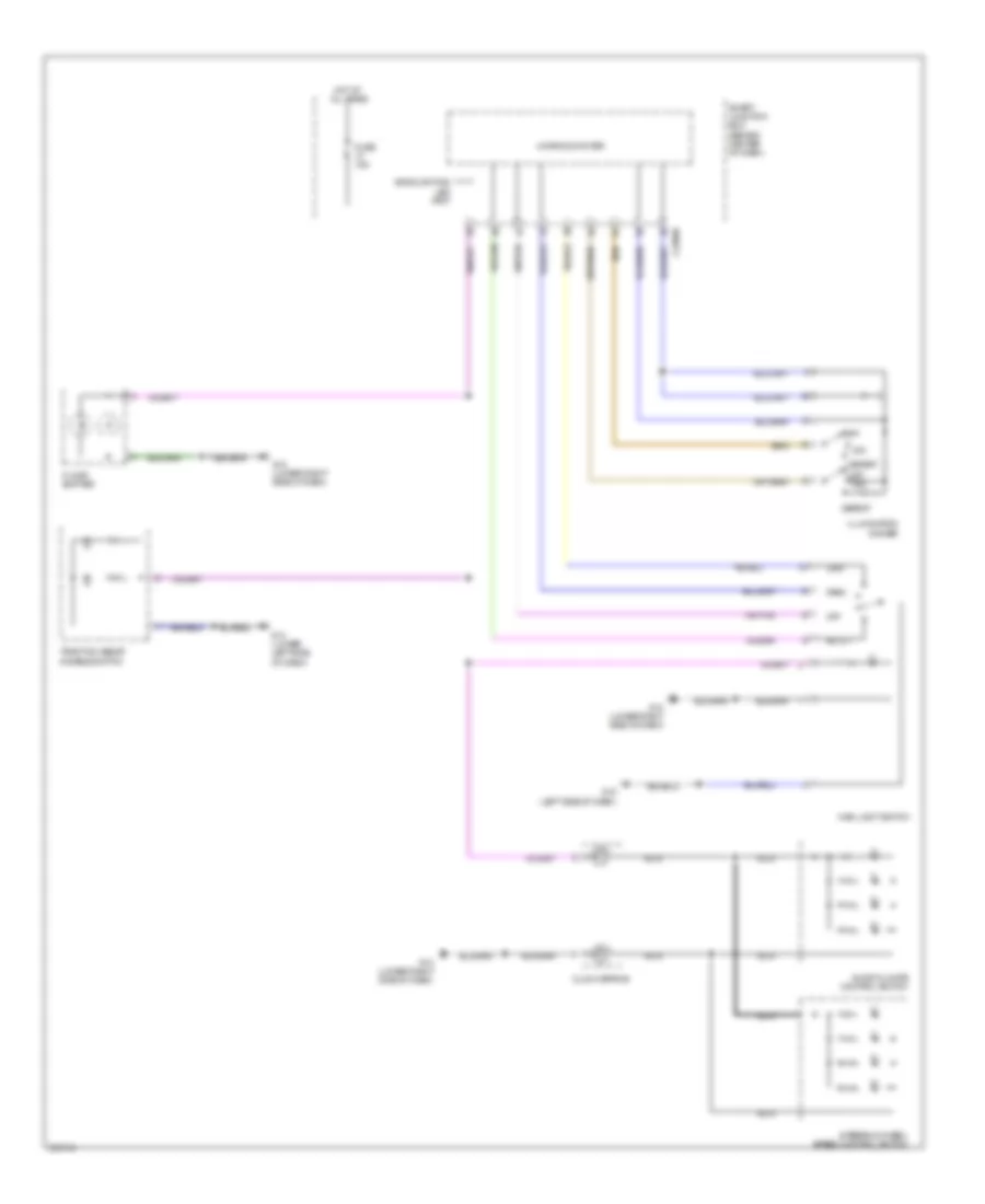 Instrument Illumination Wiring Diagram for Mazda Tribute Hybrid Touring 2011