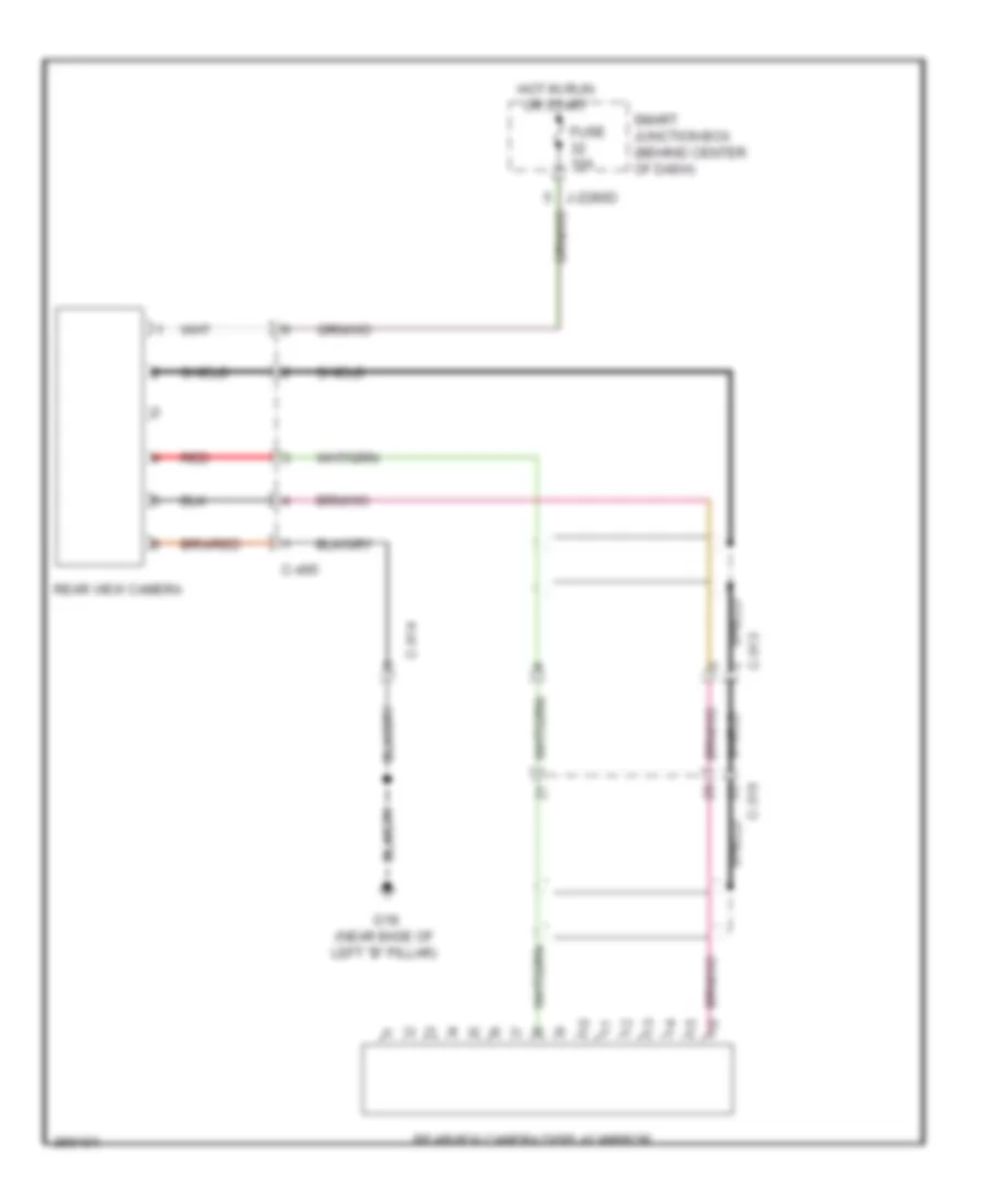 Rear View Camera Wiring Diagram for Mazda Tribute Hybrid Touring 2011