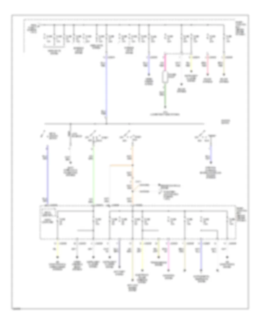 Power Distribution Wiring Diagram 2 of 2 for Mazda Tribute Hybrid Touring 2011