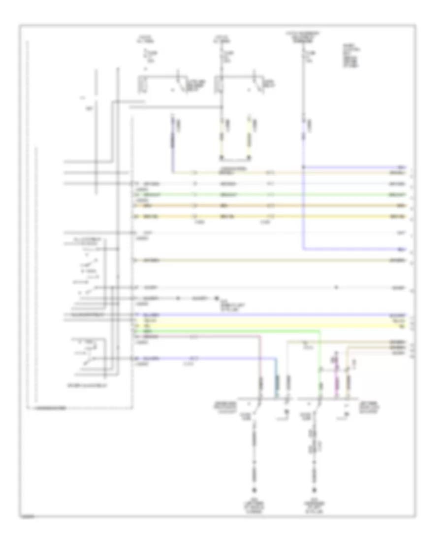 Power Door Locks Wiring Diagram 1 of 2 for Mazda Tribute Hybrid Touring 2011