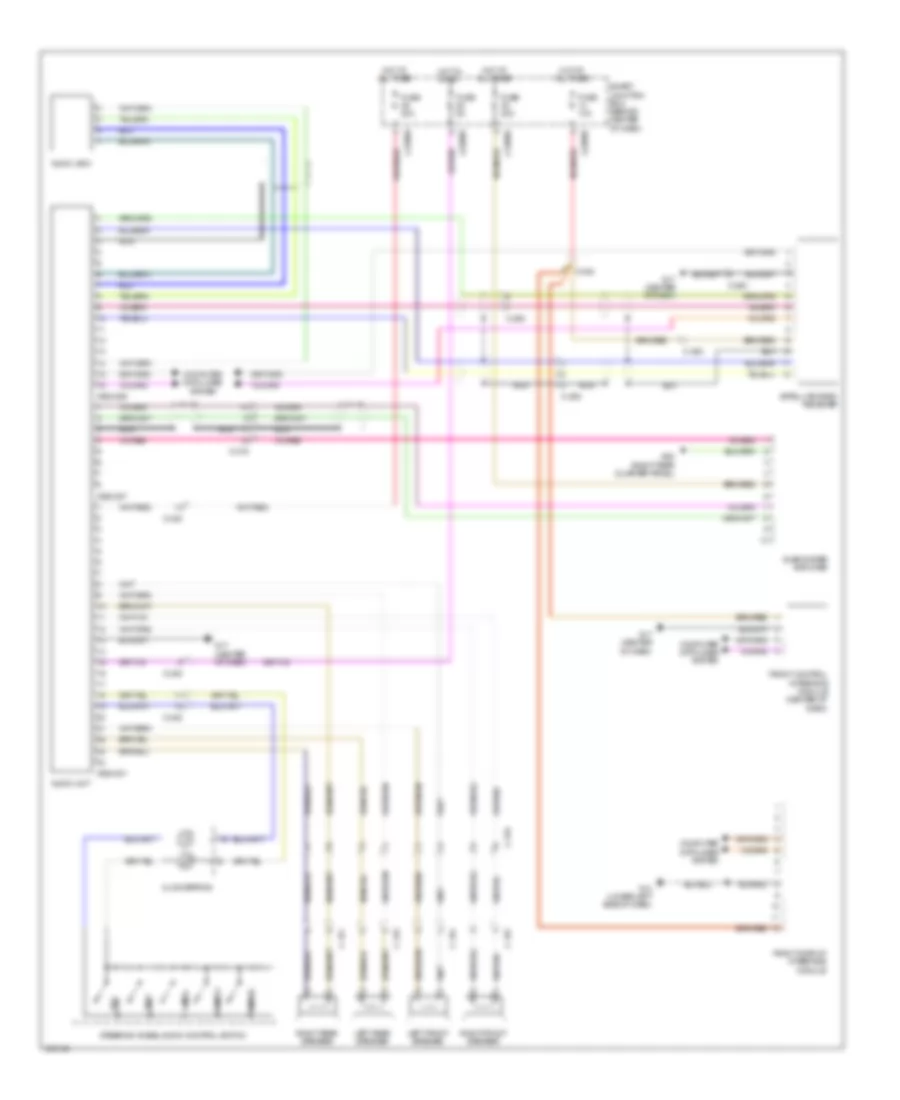 Radio Wiring Diagram Premium without Navigation for Mazda Tribute Hybrid Touring 2011