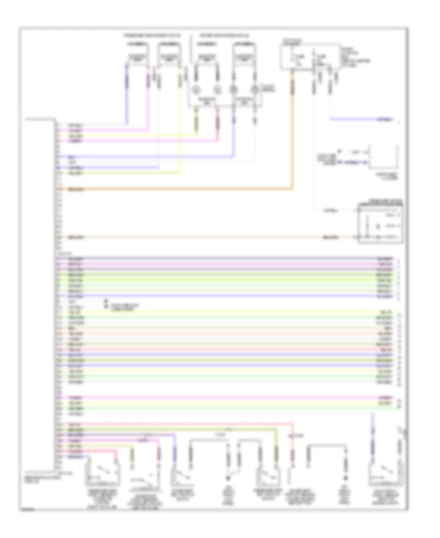 Supplemental Restraints Wiring Diagram 1 of 2 for Mazda Tribute Hybrid Touring 2011