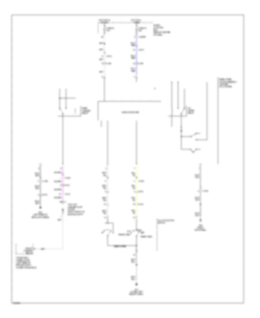 Rear Wiper Washer Wiring Diagram for Mazda Tribute Hybrid Touring 2011