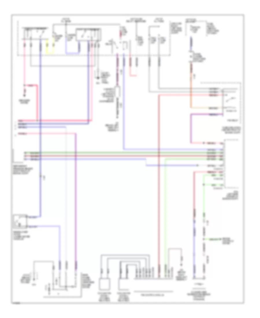 Automatic AC Wiring Diagram, Single Fan (3 of 3) for Mazda CX-9 Grand Touring 2014