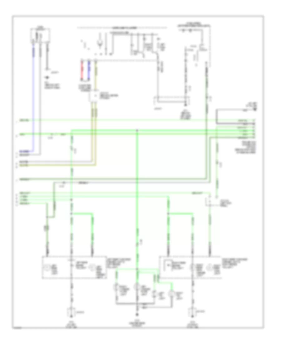 Exterior Lamps Wiring Diagram 2 of 2 for Mazda CX 9 Grand Touring 2014