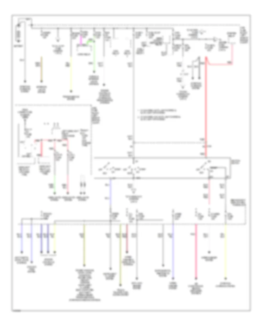 Power Distribution Wiring Diagram 1 of 2 for Mazda CX 9 Grand Touring 2014