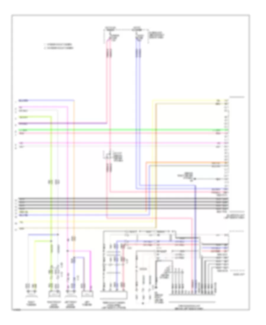 Radio Wiring Diagram, without Bose (2 of 2) for Mazda CX-9 Grand Touring 2014