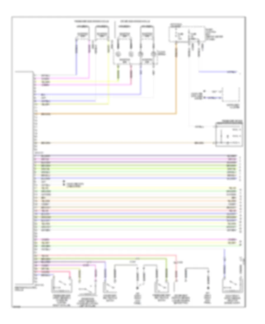 Supplemental Restraints Wiring Diagram 1 of 2 for Mazda Tribute i Grand Touring 2011