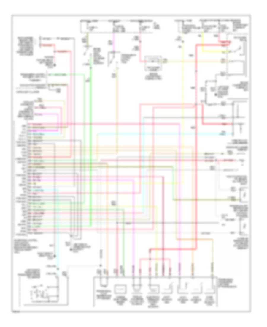 Transmission Wiring Diagram for Mazda B1996 2300
