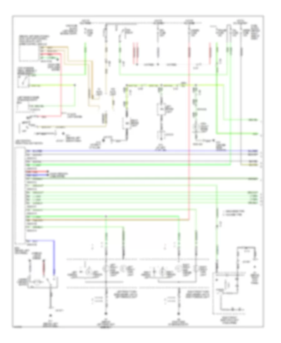 Exterior Lamps Wiring Diagram (1 of 2) for Mazda CX-9 Sport 2014