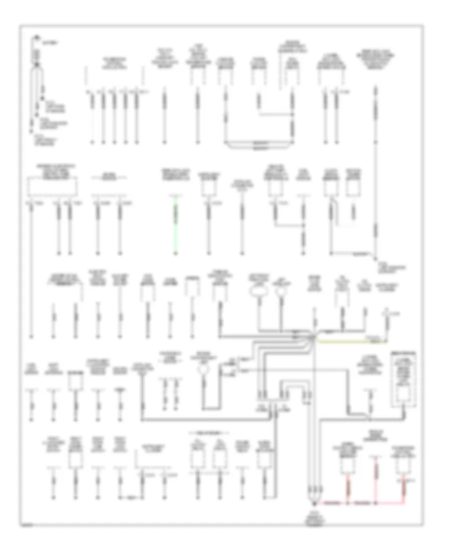 Ground Distribution Wiring Diagram 1 of 2 for Mazda BSE 1996 2300