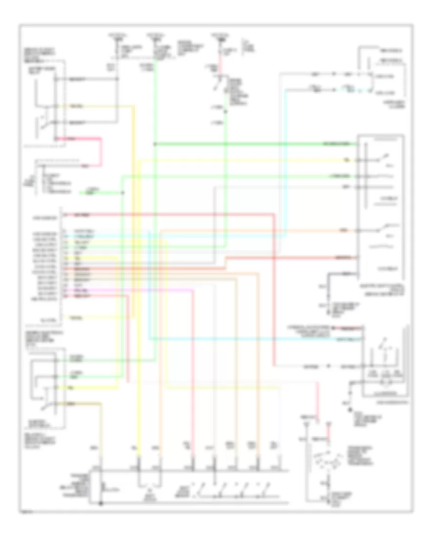 Transfer Case Wiring Diagram for Mazda BSE 1996 2300