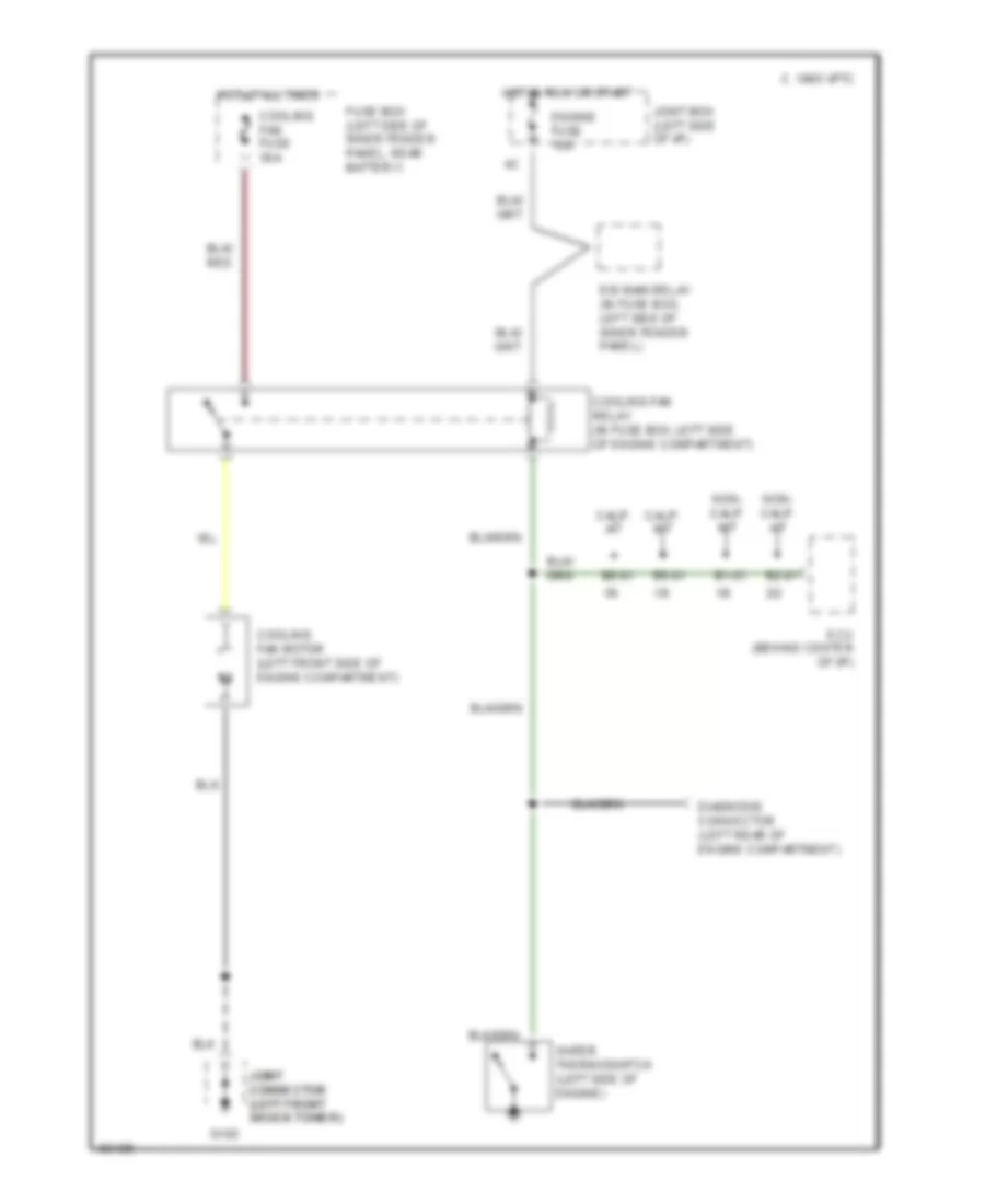 1 6L Cooling Fan Wiring Diagram for Mazda MX 3 GS 1992