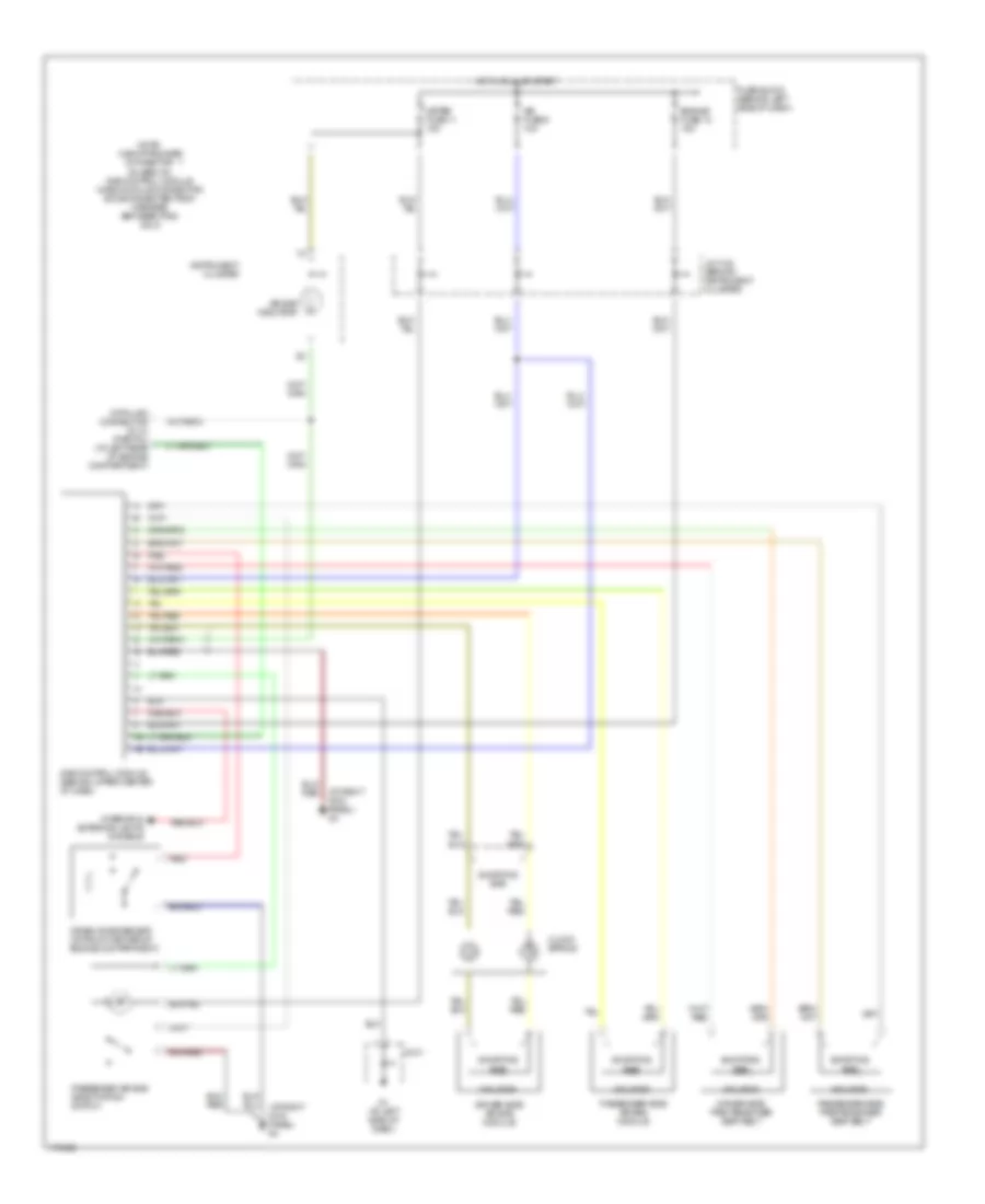 Supplemental Restraints Wiring Diagram for Mazda MX 5 Miata LS 2003
