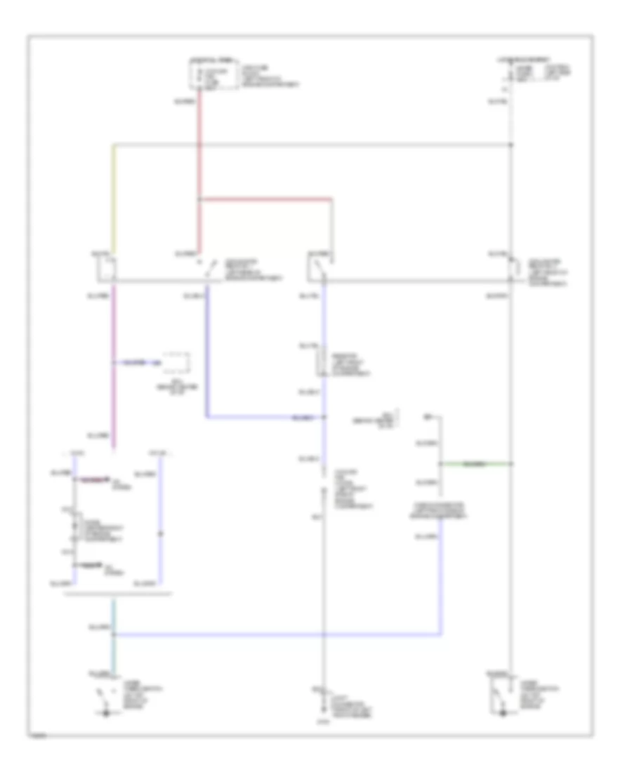 Электросхема системы охлаждения, A/T для Mazda MX-6 GT 1992