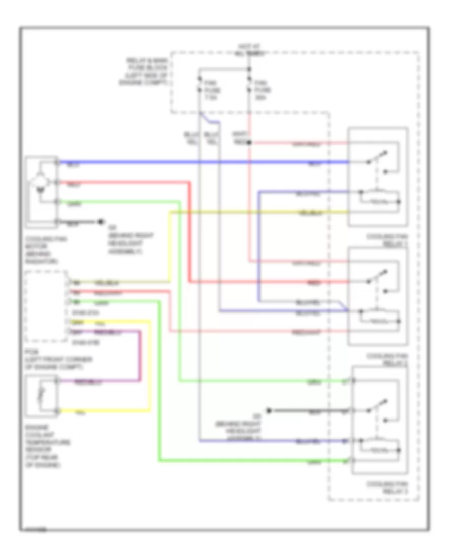 Cooling Fan Wiring Diagram for Mazda MX 5 Miata Grand Touring 2014