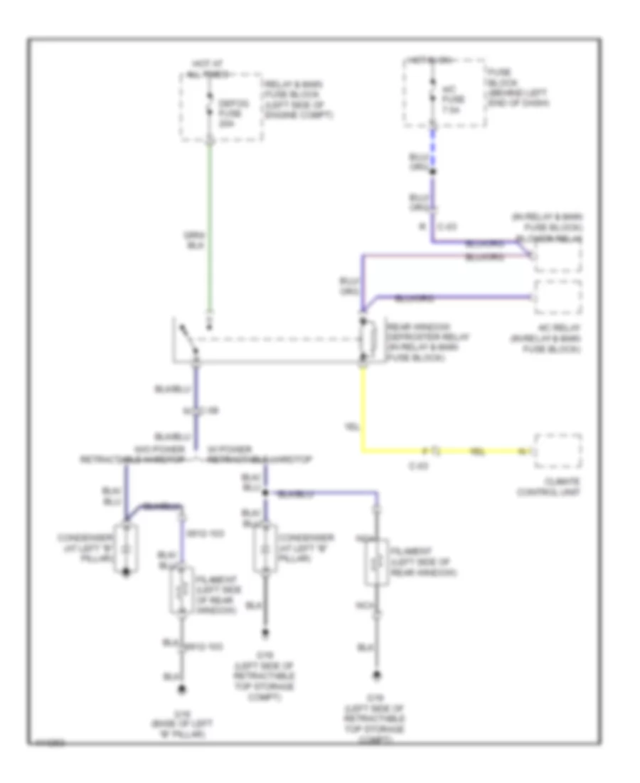 Defoggers Wiring Diagram for Mazda MX 5 Miata Grand Touring 2014