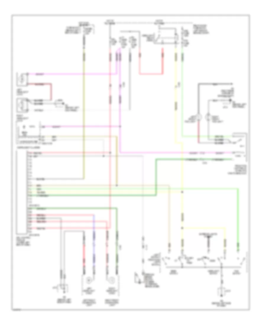 Headlights Wiring Diagram with Halogen with DRL for Mazda MX 5 Miata Grand Touring 2014