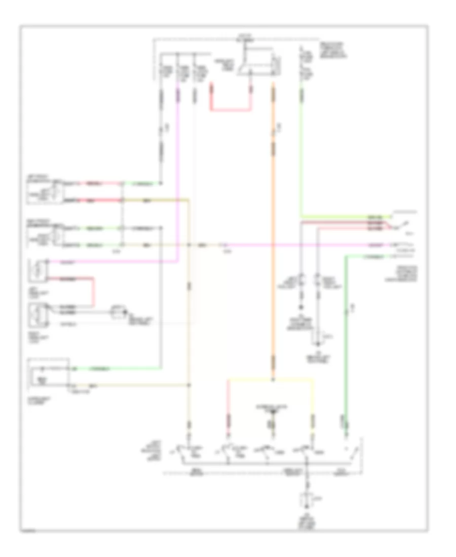 Headlights Wiring Diagram with Halogen without DRL for Mazda MX 5 Miata Grand Touring 2014