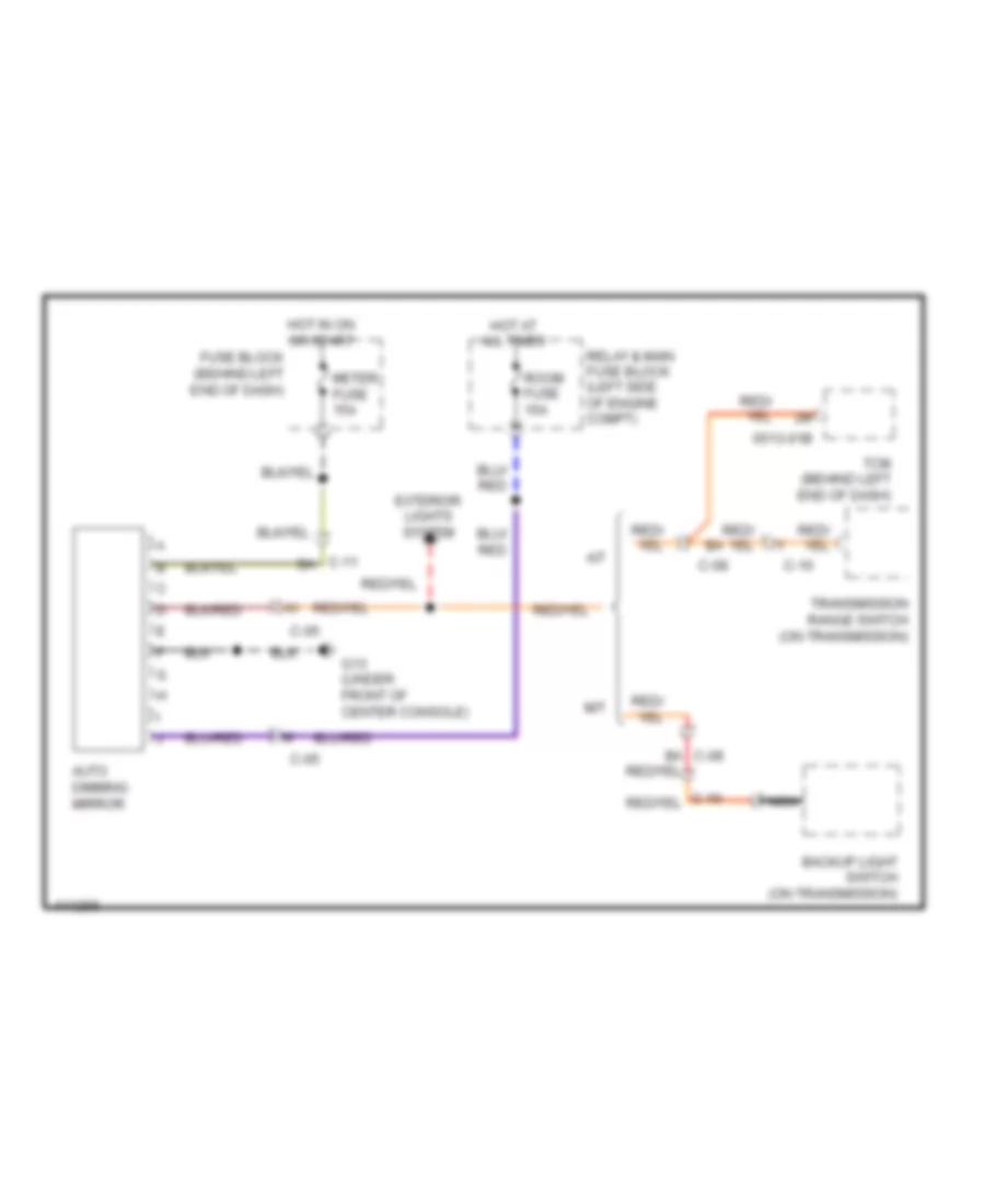 Auto Dimming Mirror Wiring Diagram for Mazda MX 5 Miata Grand Touring 2014