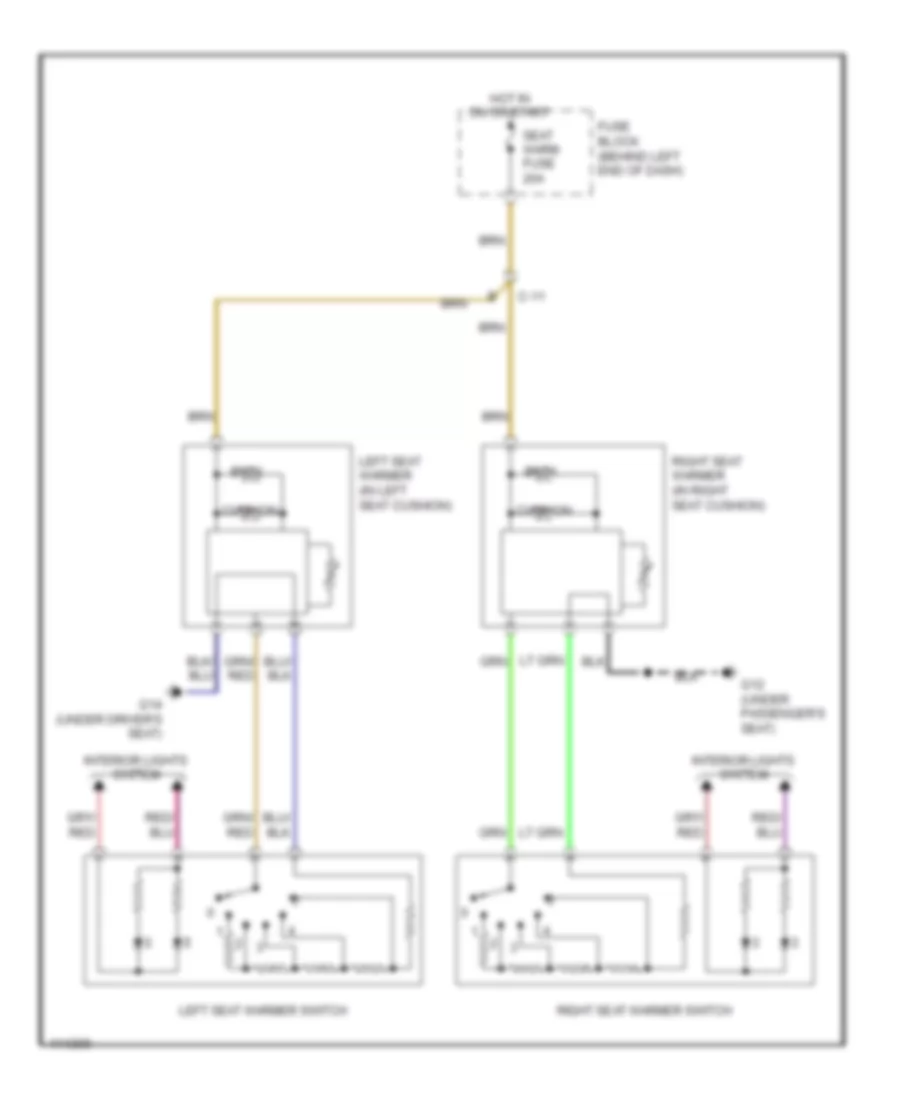 Power Seats Wiring Diagram for Mazda MX 5 Miata Grand Touring 2014