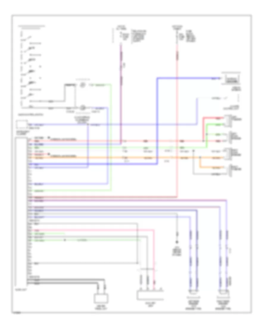 Radio Wiring Diagram, without Bose for Mazda MX-5 Miata Grand Touring 2014