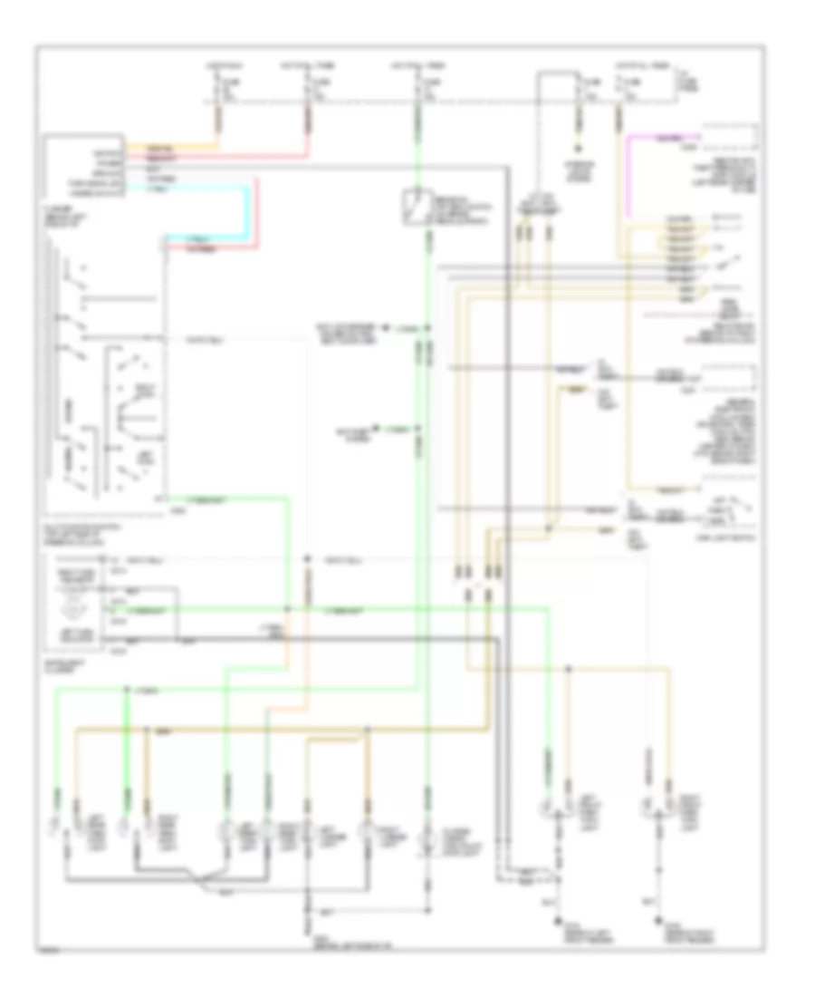 Exterior Lamps Wiring Diagram for Mazda B4000 LE 1996