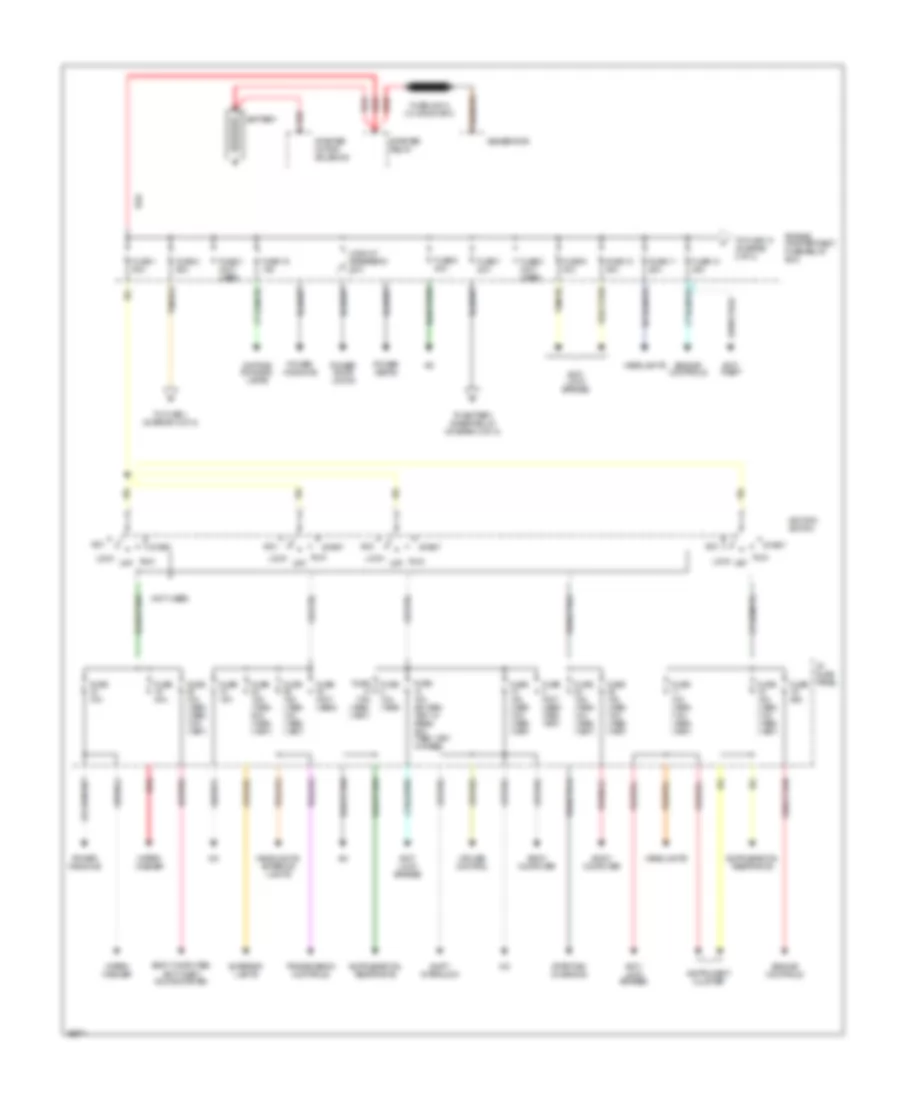 Power Distribution Wiring Diagram 1 of 2 for Mazda BLE 1996 4000