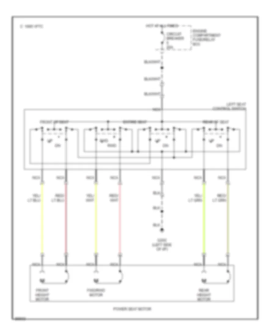Power Seats Wiring Diagram for Mazda B4000 LE 1996