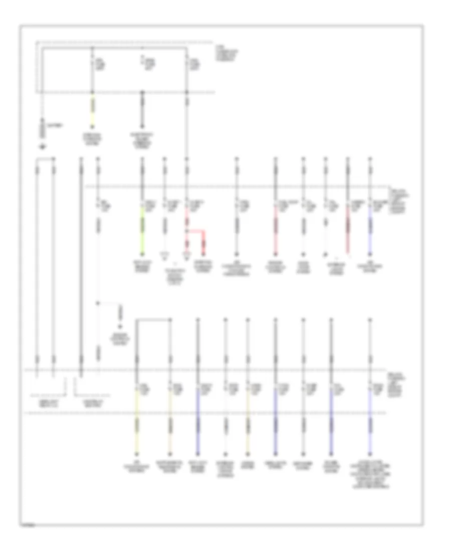 Power Distribution Wiring Diagram 1 of 2 for Mazda 2 Sport 2012