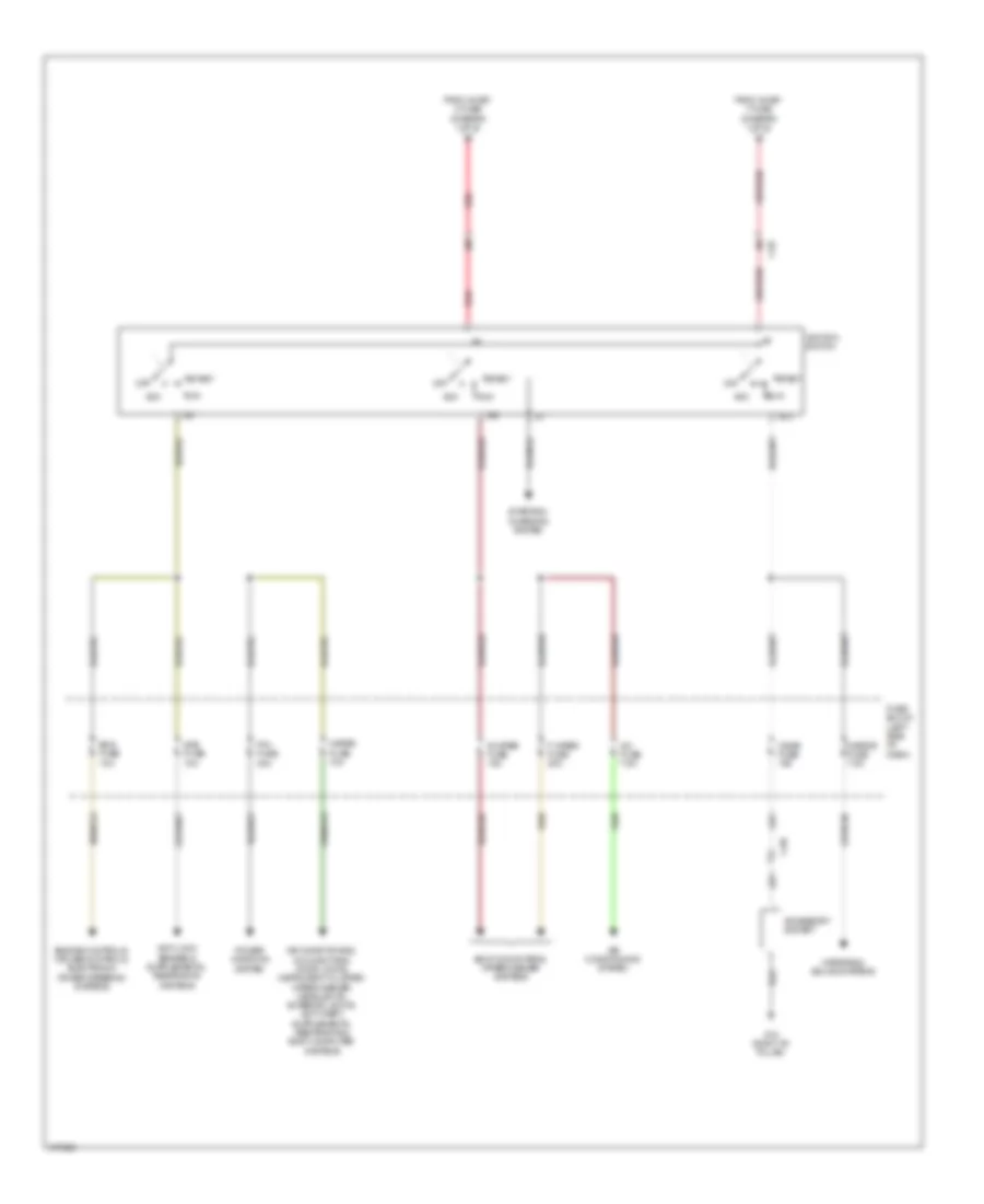 Power Distribution Wiring Diagram (2 of 2) for Mazda 2 Sport 2012