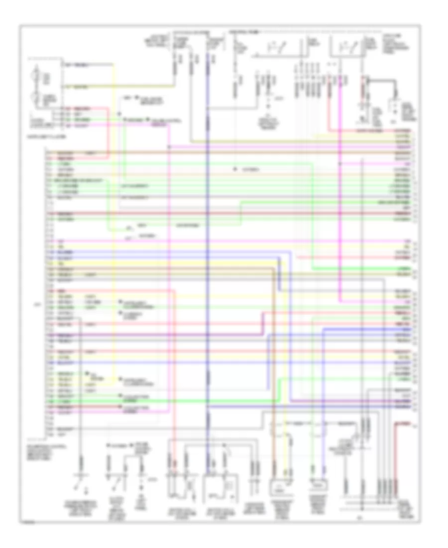 2 0L Engine Performance Wiring Diagram 1 of 4 for Mazda Protege DX 2003