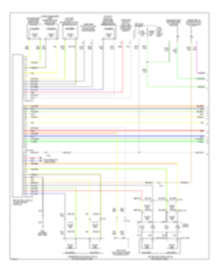 Supplemental Restraints Wiring Diagram 1 of 2 for Mazda 2 Touring 2012