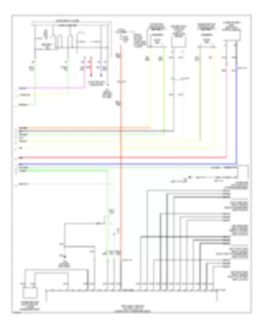 Supplemental Restraints Wiring Diagram 2 of 2 for Mazda 2 Touring 2012