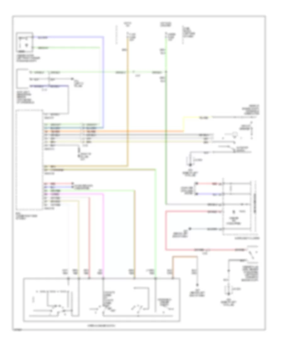 Электросхема передних стеклоочистителей дворников и омывателя лобового стекла для Mazda 2 Touring 2012