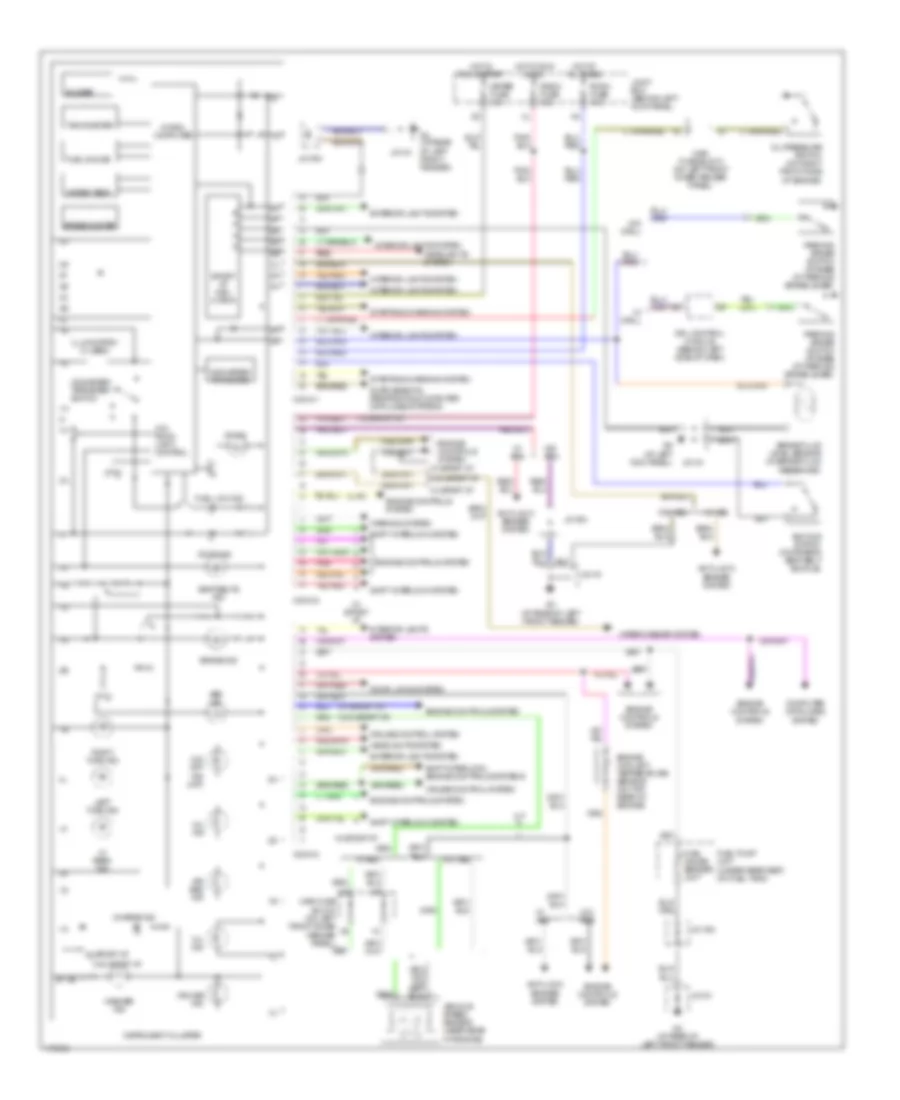 Instrument Cluster Wiring Diagram for Mazda Protege ES 2003