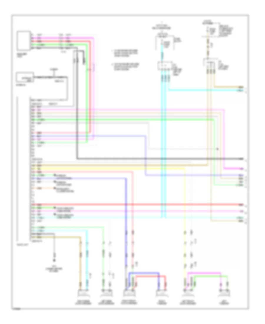Navigation Wiring Diagram, without Bose (1 of 2) for Mazda 3 i Grand Touring 2012