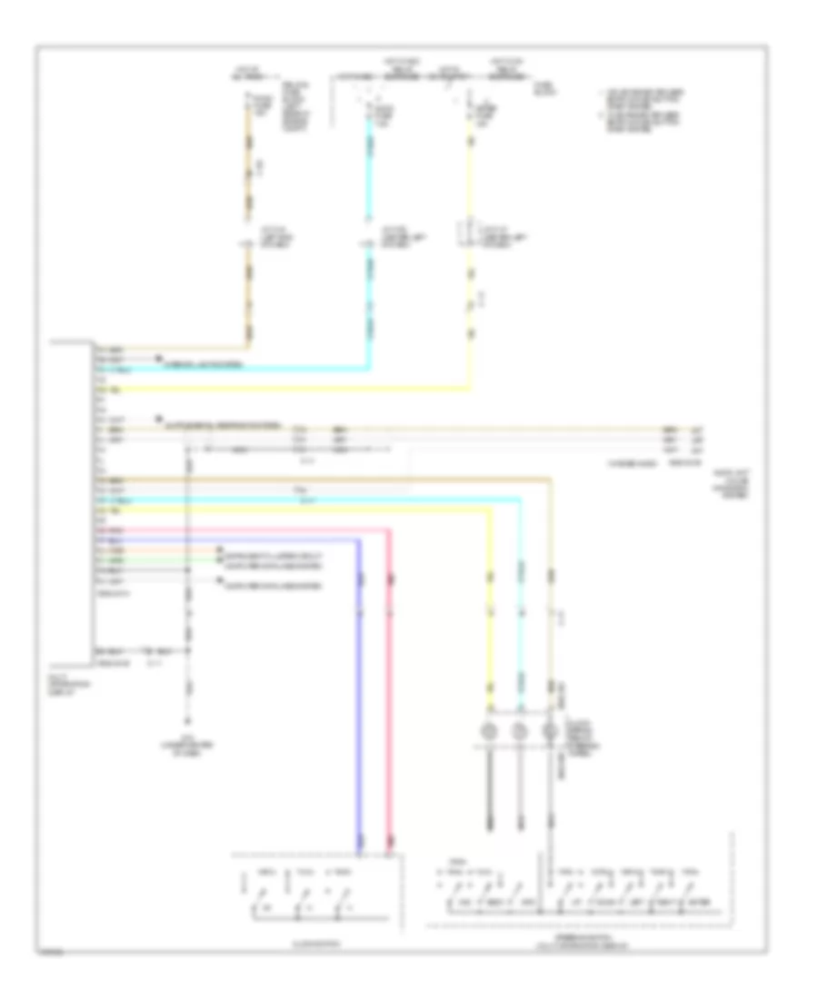 Information Display Wiring Diagram with Navigation for Mazda 3 i Sport 2012