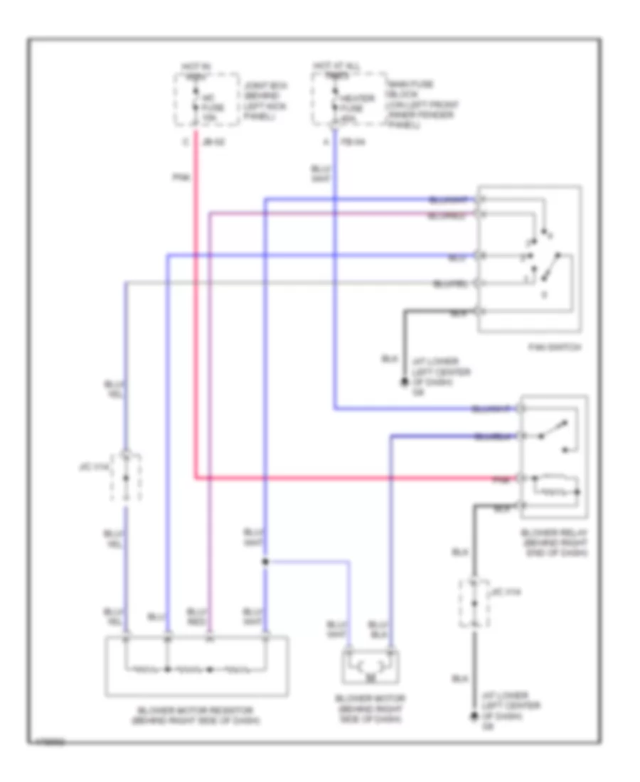 Heater Wiring Diagram for Mazda Protege Mazdaspeed 2003